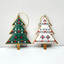 Load image into Gallery viewer, Alpine Tin Christmas Tree Set
