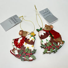 Load image into Gallery viewer, Holly &amp; Alfie Christmas Pudding Decoration Set
