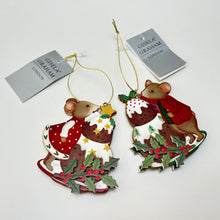 Load image into Gallery viewer, Holly &amp; Alfie Christmas Pudding Decoration Set
