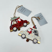 Load image into Gallery viewer, Santa Car with Cat &amp; Dog Set
