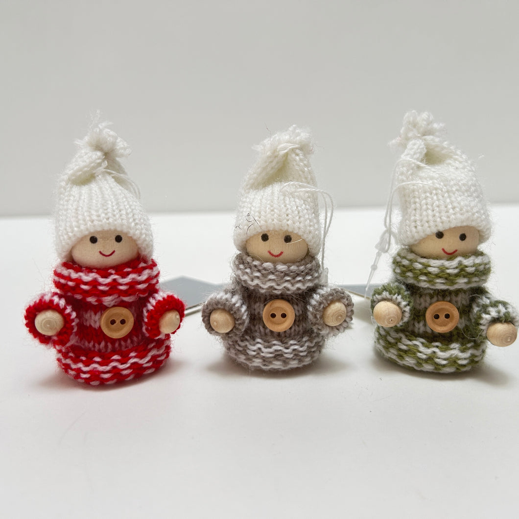 Knitted Scandi Girl Set of 3
