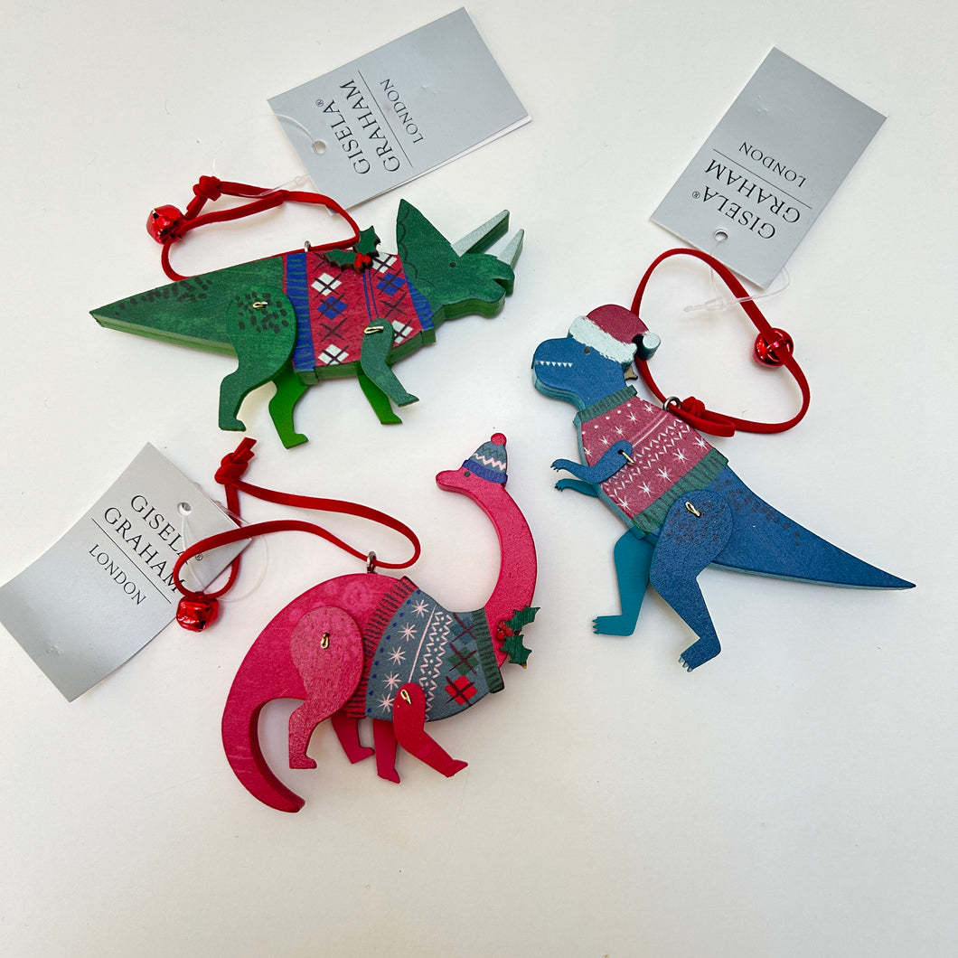 Jolly Dinosaurs Wooden Decoration Set
