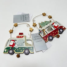 Load image into Gallery viewer, Santa Bus with Zoo Animals Decoration Set
