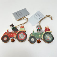 Load image into Gallery viewer, Cat &amp; Dog in Tractors Decoration Set
