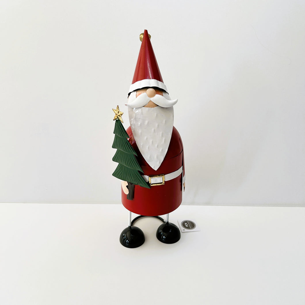 Bouncy Metal Santa Decoration