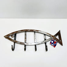 Load image into Gallery viewer, Fish Distressed Metal Decorative Wall Hook
