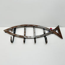 Load image into Gallery viewer, Fish Distressed Metal Decorative Wall Hook
