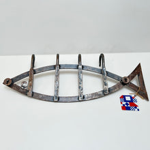 Load image into Gallery viewer, Fish Distressed Metal Decorative Wall Hook
