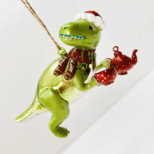 Load image into Gallery viewer, Tea Rex Shaped Bauble
