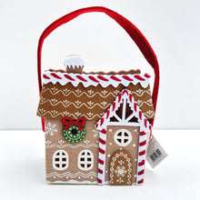 Load image into Gallery viewer, Gingerbread House Felt Christmas Gift Bag
