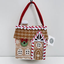 Load image into Gallery viewer, Gingerbread House Felt Christmas Gift Bag
