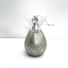 Load image into Gallery viewer, Mottled Silver Glass LED Angel
