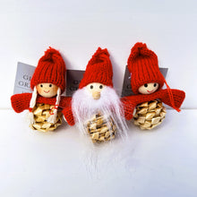 Load image into Gallery viewer, Red &amp; White Scandi Mini People Set
