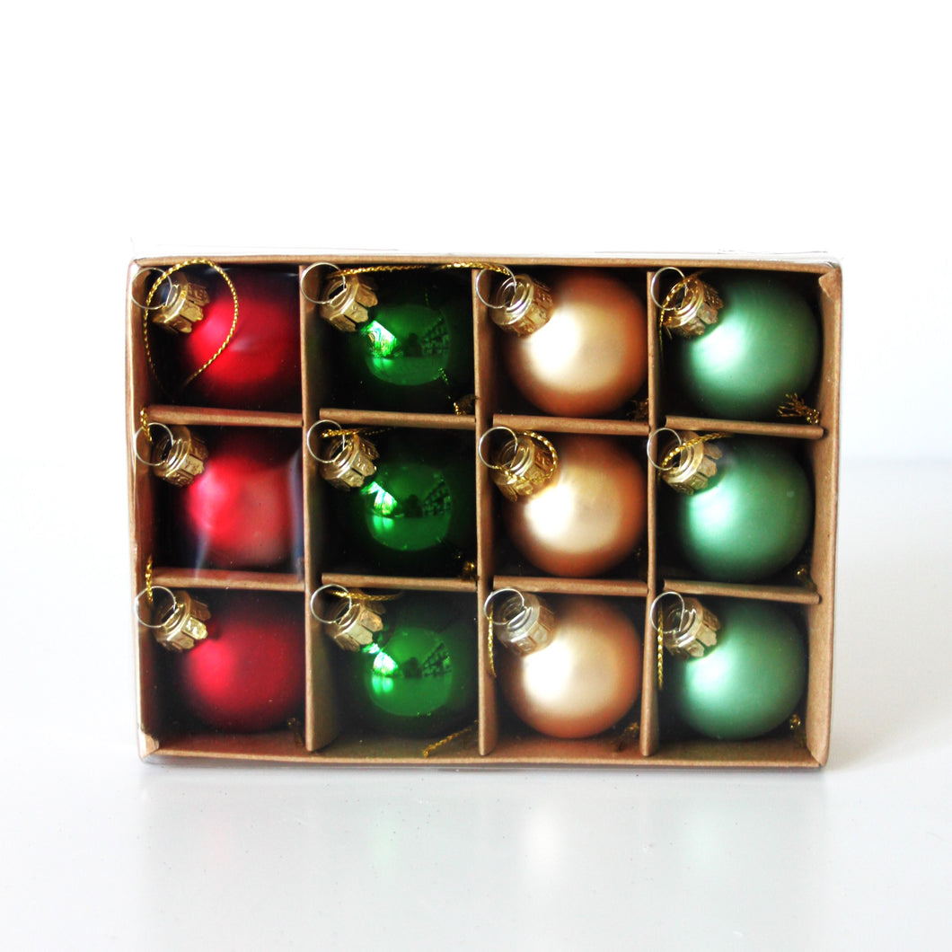 Multi-Coloured Laquered Mini Baubles