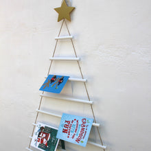 Load image into Gallery viewer, Large Wooden Christmas Tree Card Holder
