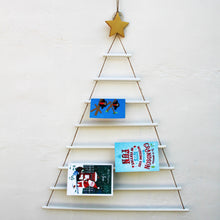 Load image into Gallery viewer, Large Wooden Christmas Tree Card Holder
