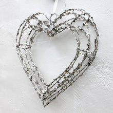 Load image into Gallery viewer, Large Silver Metal LED Heart

