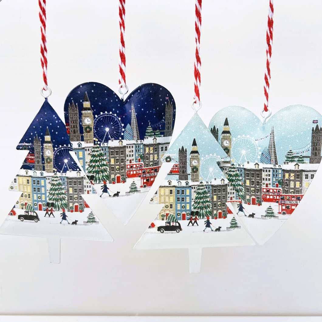 London Scene Heart & Tree Set
