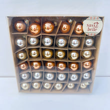 Load image into Gallery viewer, Mini Copper &amp; Silver Christmas Bauble
