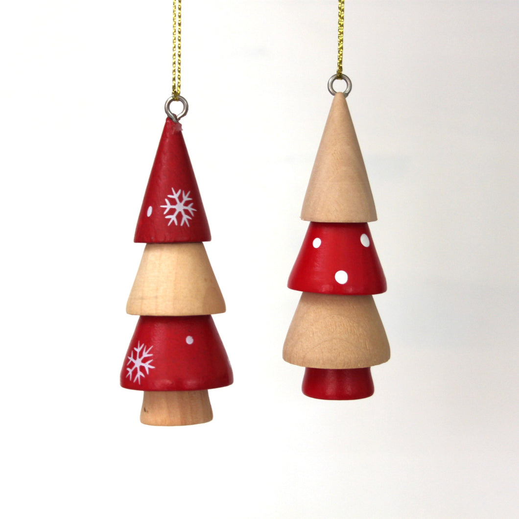 Natural Wooden Tiered Tree Set