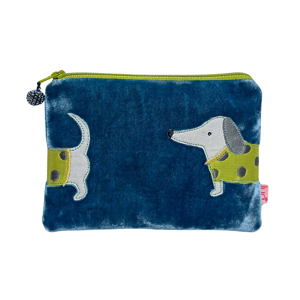 Sausage Dog Blue Purse
