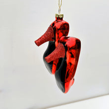 Load image into Gallery viewer, Red Ruby Glass Slipper Bauble
