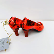 Load image into Gallery viewer, Red Ruby Glass Slipper Bauble
