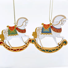Load image into Gallery viewer, Wooden Rocking Horse with Saddle Set

