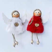 Load image into Gallery viewer, Scandi Red &amp; White Angels with Buttons
