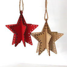 Load image into Gallery viewer, Wooden 3D Star Set
