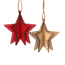 Load image into Gallery viewer, Wooden 3D Star Set
