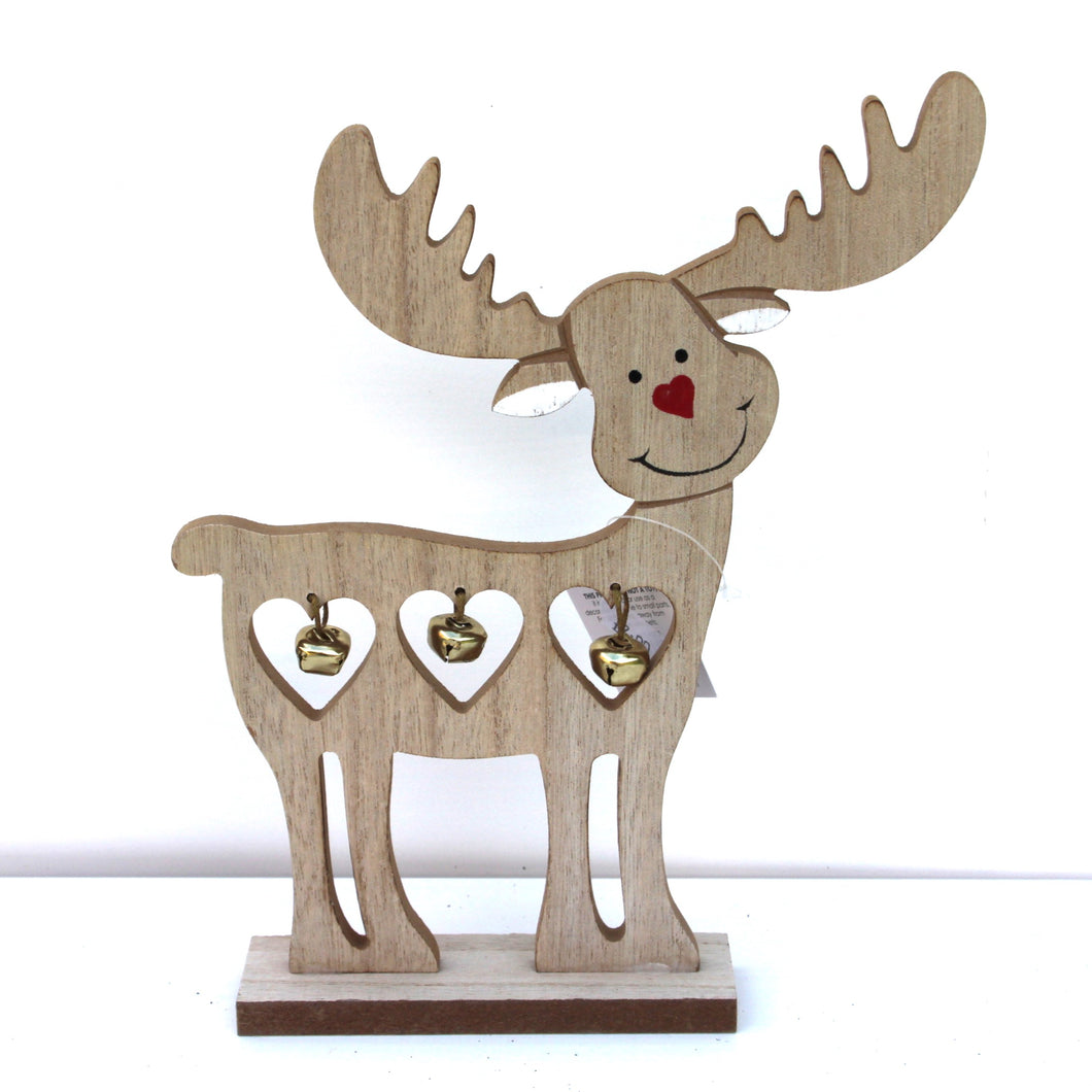 Wooden Bell Reindeer