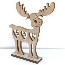 Load image into Gallery viewer, Wooden Bell Reindeer
