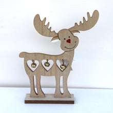 Load image into Gallery viewer, Wooden Bell Reindeer
