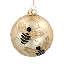 Load image into Gallery viewer, Bumble Bee Matt Gold Bauble
