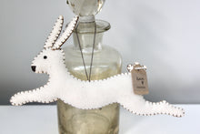 Load image into Gallery viewer, Annie White Leaping Rabbit
