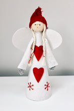 Load image into Gallery viewer, Santa or Angel Felt Christmas Tree Topper
