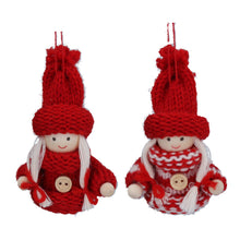 Load image into Gallery viewer, Scandi Girl Knitted Decorations
