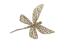 Load image into Gallery viewer, Gold Glitter Dragonfly Clip
