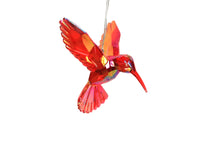 Load image into Gallery viewer, Red Acrylic Hummingbird Decoration
