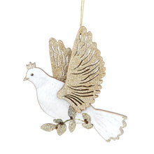 Load image into Gallery viewer, Cream &amp; Gold Dove Decoration Set

