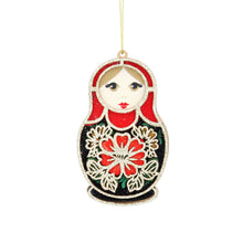 Load image into Gallery viewer, Babushka Wooden Doll Decoration Set
