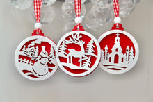 Load image into Gallery viewer, Christmas Scene Scandi Style Decoration Set
