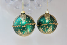 Load image into Gallery viewer, Matt Teal Glass Bauble
