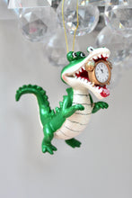 Load image into Gallery viewer, Crocodile with Clock Tree Decoration

