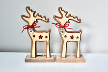 Load image into Gallery viewer, Wooden Reindeer With Bells
