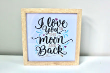 Load image into Gallery viewer, Moon &amp; Back LED Light Box
