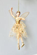 Load image into Gallery viewer, Gold Ballerina Fairy Decoration
