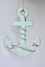 Load image into Gallery viewer, Distressed Wooden Anchor Decoration

