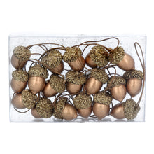 Load image into Gallery viewer, Copper Wood Acorn Decorations
